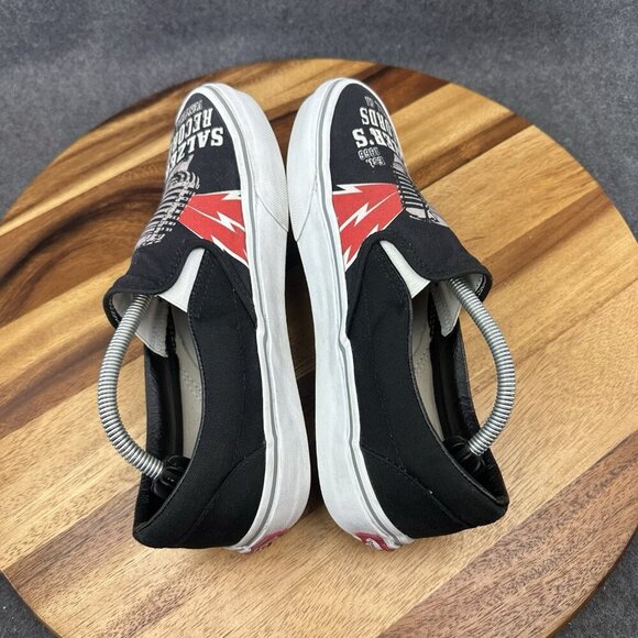 Vans Salzer's Records Ventura CA Foot the Bill Custom X You Slip On Mens 7 - Picture 8 of 16